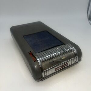 Vintage Metal Moore Portable Receipt Invoice Holder With Original Used Receipts
